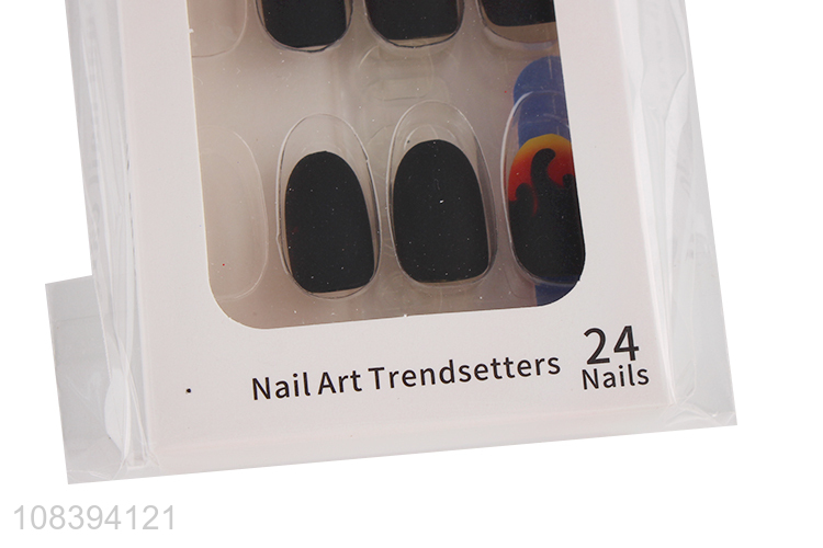 Hot product full cover short fake nails set false nail stickers