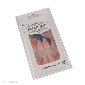 Popular items full cover <em>fake</em> <em>nail</em> set ABS false nails with glue