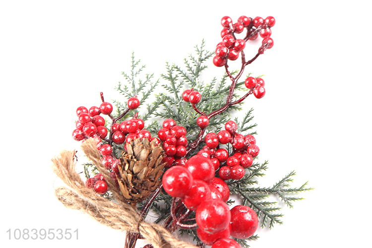 Best quality artificial christmas red berries picks for sale