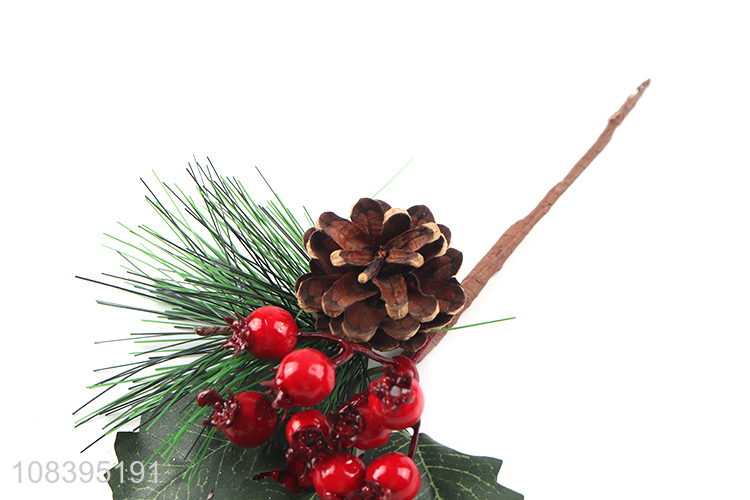 Good quality indoor decoration pine cone christmas picks