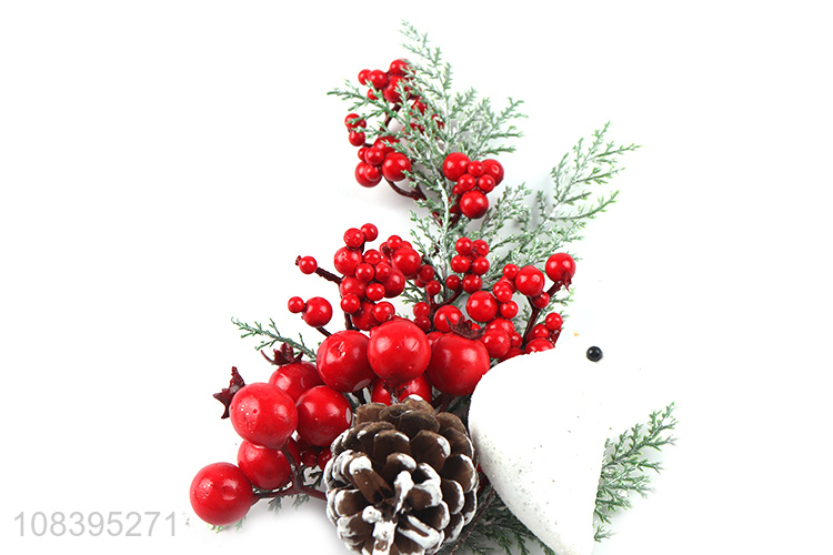 Best price decorative red berries christmas pick for sale