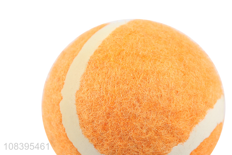 Wholesale pet dog toy interactive training ball rubber tennis ball