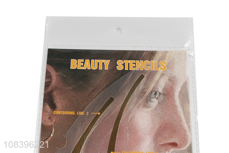 Wholesale beauty stencil facial contour drawing guide makeup tool