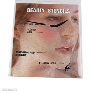 Good price beauty stencil reusable face makeup card cosmetic tool