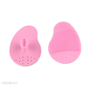 High quality manual facial cleanig brush soft silicone face brush