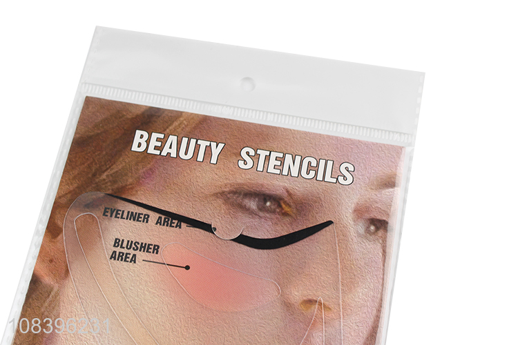 Good price beauty stencil reusable face makeup card cosmetic tool