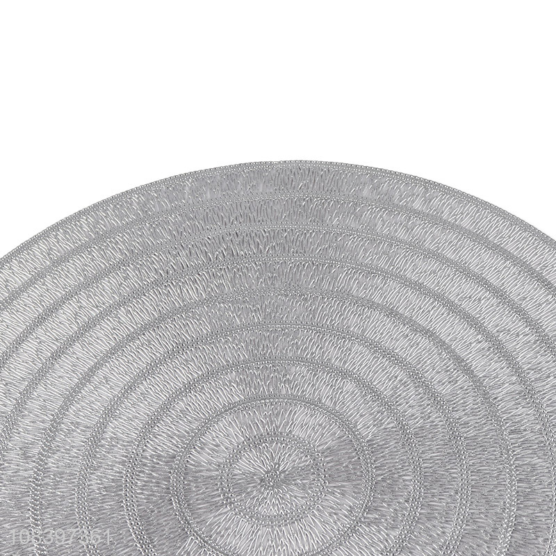 Hot product round plastic placemat non-slip dining table mat