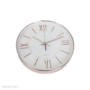 Hot items stylish silent metal wall clock for decoration