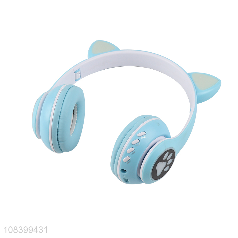 Yiwu market cat ear headphones wireless bluetooth headset