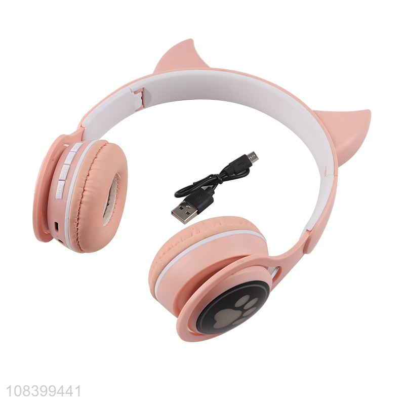 High quality cute wireless music headphones for girls