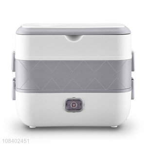 Wholesale UK standarddouble layered electric lunch box with 4 bowls 200W