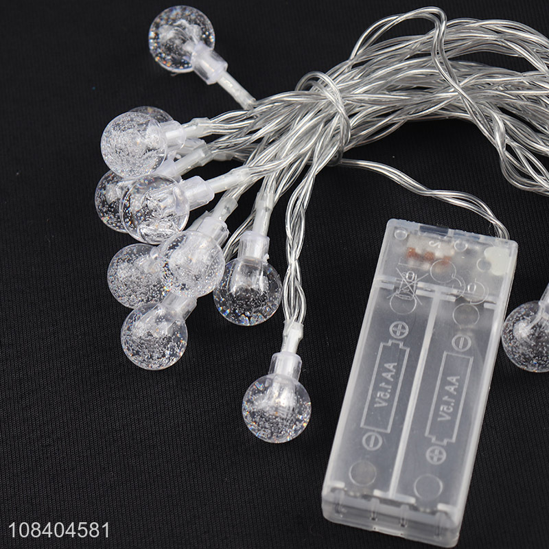 Factory direct sale transparent crystal string lights for christmas