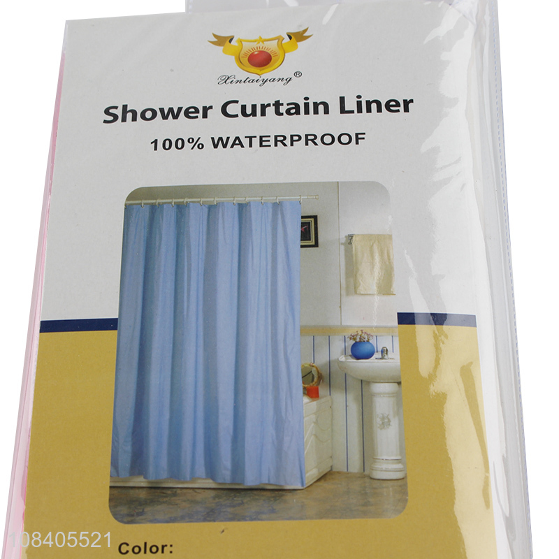 Good quality durable waterproof hygeian mildewproof pvc shower curtain