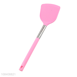 Yiwu market long handle silicone spatula wholesale