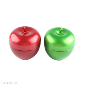 Factory sale custom candles apple shape tin <em>cans</em> wholesale