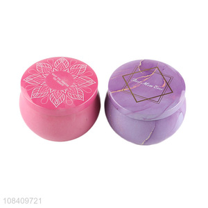 Hot selling delicate tin candle packaging <em>cans</em> wholesale