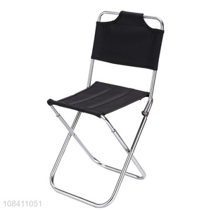 Wholesale outdoor lightweight portable camping fishing chair with back rest
