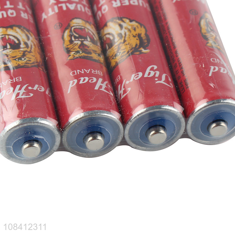 Good quality 1.5v no.5 carbon batteries with paper wrapper