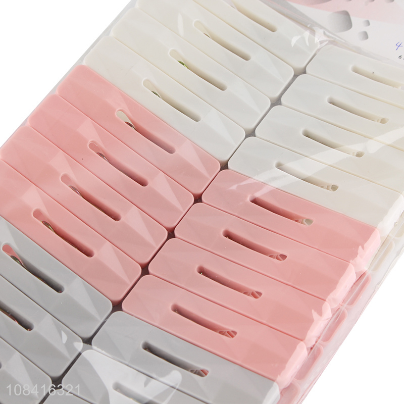 Best selling 24 pieces plastic clothespins drying line pegs set