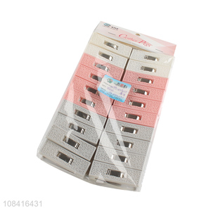 Online wholesale 20 pieces plastic clothes pegs durable clothes clips