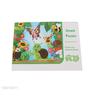 Hot selling cartoon insect puzzles paper puzzles for kids