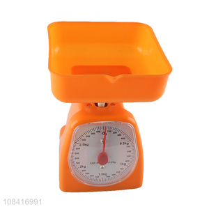 Yiwu supplier mechanical kitchen scale with plastic square plate