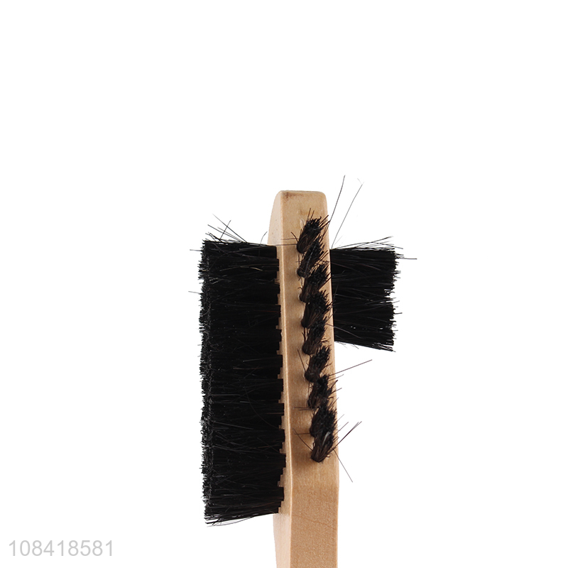 High quality shoe care tool 3-sided cleaning brush for leather shoes