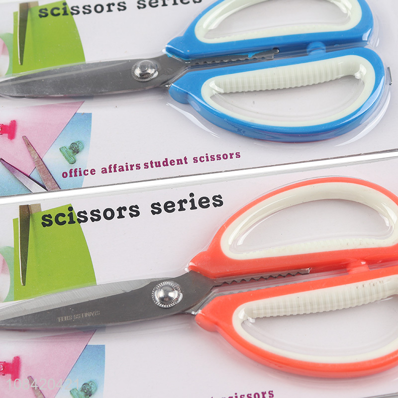 Factory direct sale multicolor stainless steel office scissors
