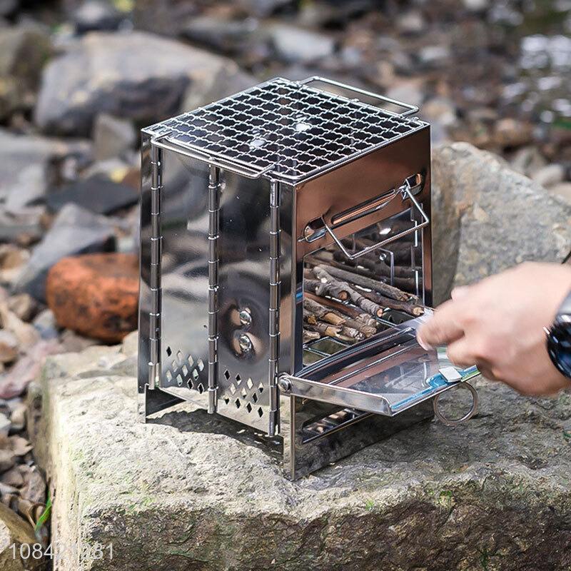 High Quality Outdoor Portable Foldable Firewood Stove