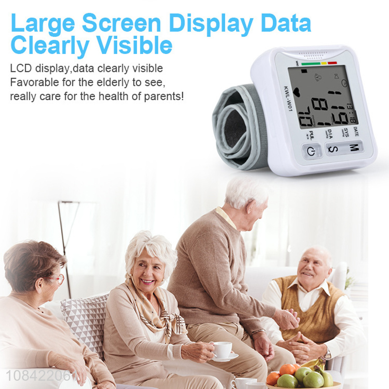 Hot selling voice broadcast automatic wrist blood pressure monitor medical instruments
