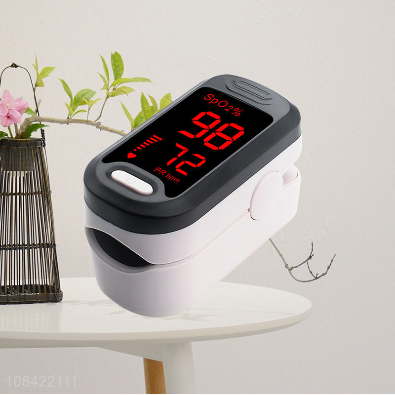Wholesale portable fingertip pulse oximeter blood oxygen home saturation monitor