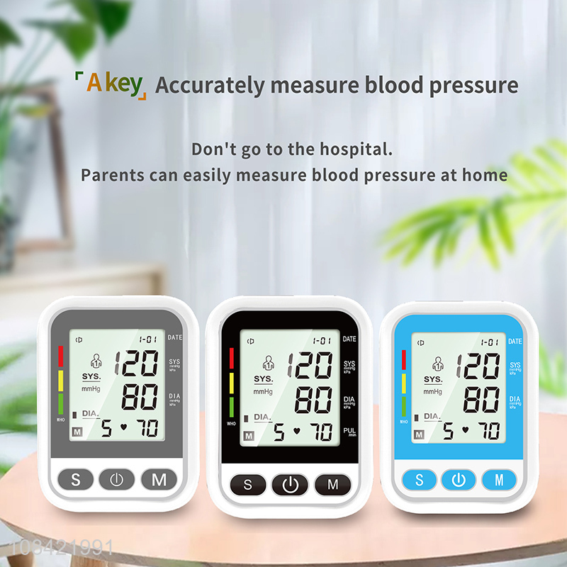High quality voice broadcast automatic arm blood pressure monitor sphymomanometer