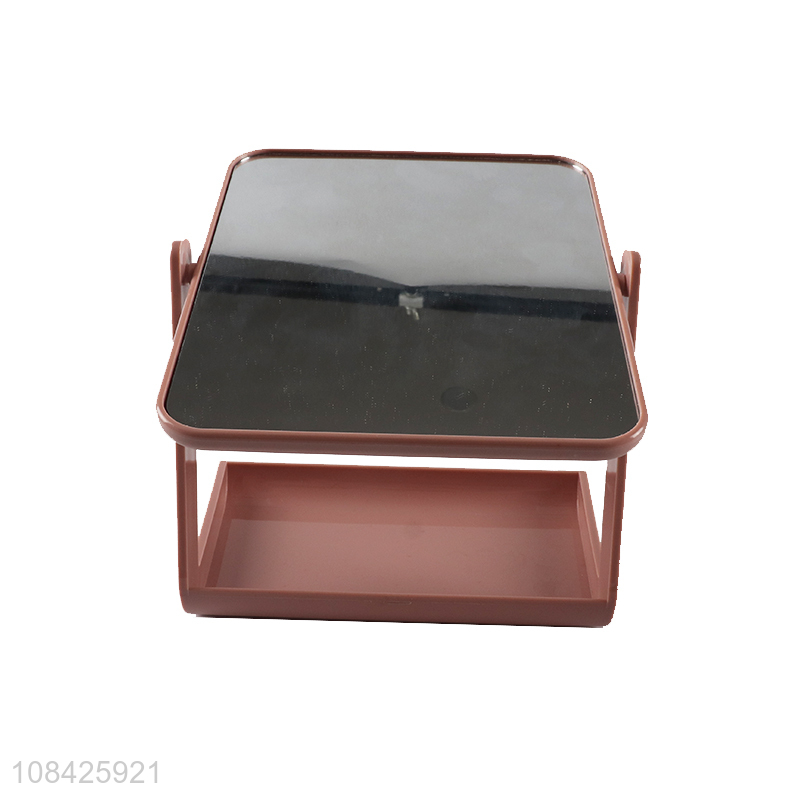 Online wholesale plastic cosmetic makeup mirror for desktop