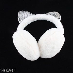 Factory supply fashion cat ear earmuffs winter warm earplugs