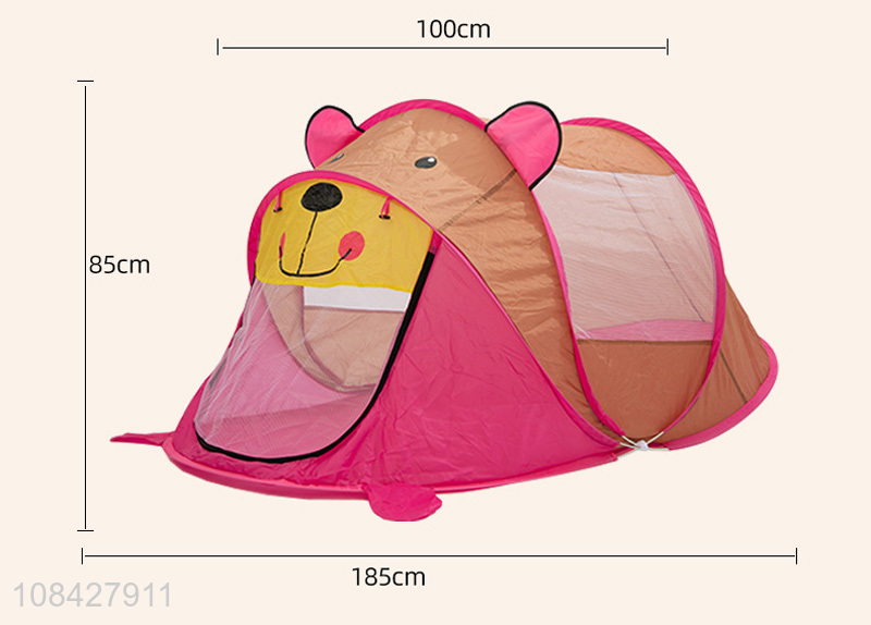 Popular products cartoon kids foldable crawling play house game tent