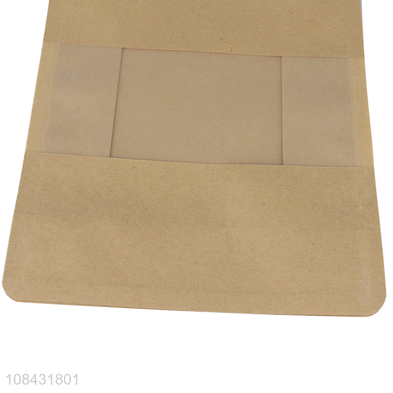 Hot selling kraft paper ziplock bag food sealable bag wholesale