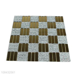 Good quality modern design glass mosaic wall sticker glass tiles for decor