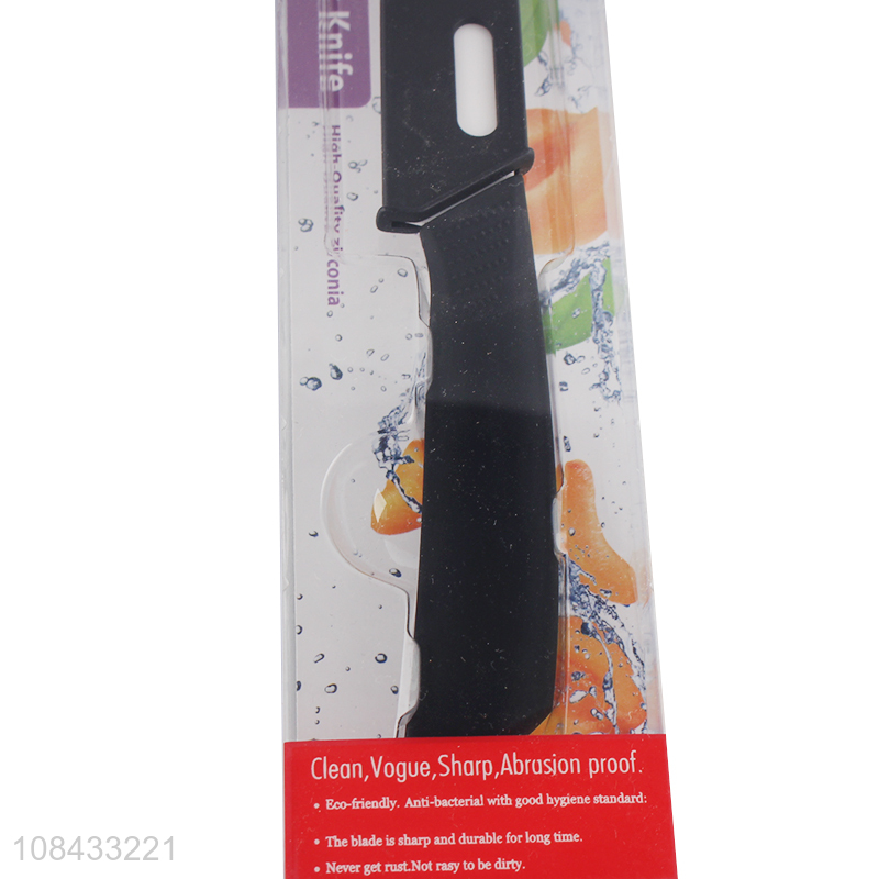 Yiwu market 4 inches white-blade ceramic knife wholesale