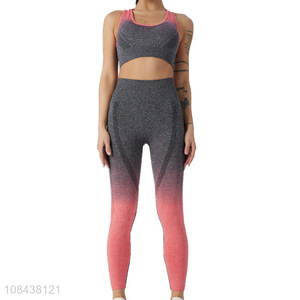 Factory supply running sports fitness yoga suit for women