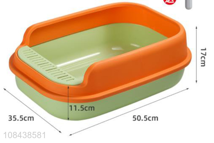 Good selling pet cat toilet litter box with free shovel