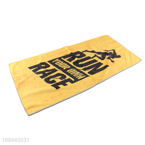 High quality custom printed quick-drying absorbent sports gym towel for adults