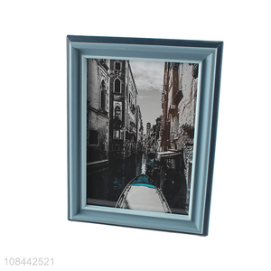 High quality home office decor rustic picture frame with real glass