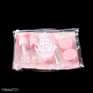 Good selling portable travel cosmetic packaging bottle set