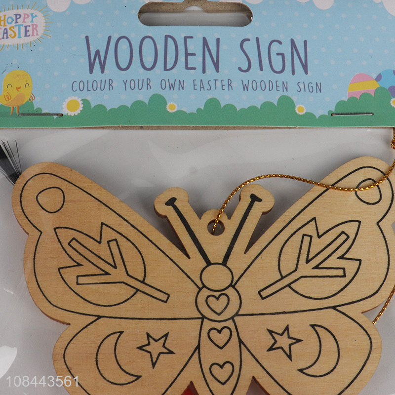 New arrival butterfly hanging sign wooden party sign