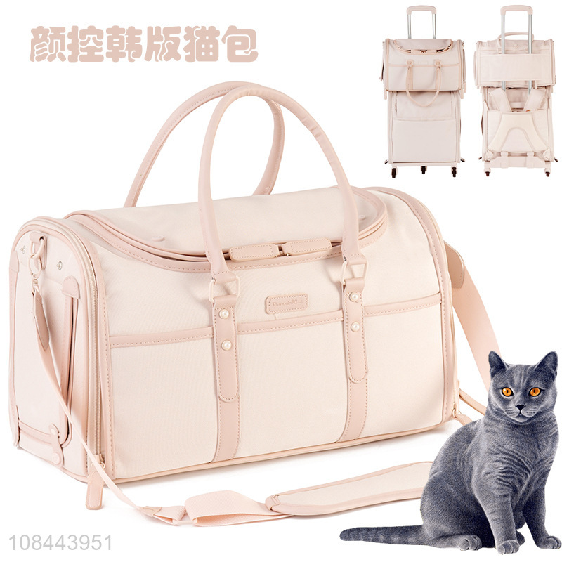 Hot selling portable breathable pets cats carrier bag hand bag