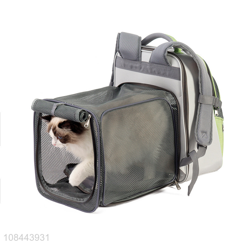 New arrival expandable pet travel backpack carrier bag