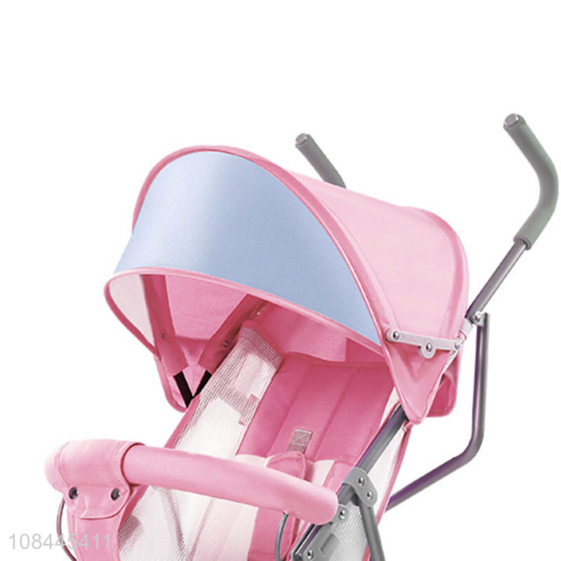 Factory direct sale pink summer shade baby stroller