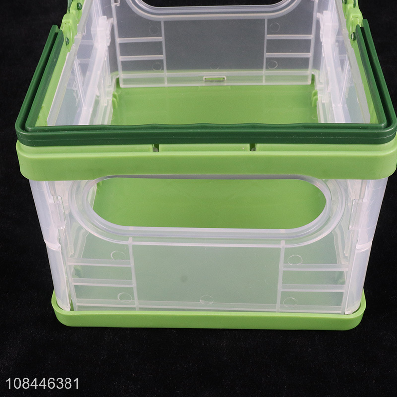 Good qauality 2L collapsible plastic storage box mini folding storage bins