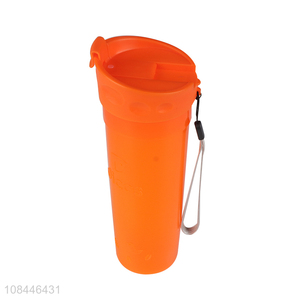 Wholesale large capacity outdoor sports leakproof food grade plastic water bottle