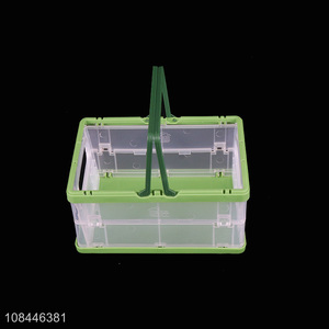 Good qauality 2L collapsible plastic storage box mini folding storage bins